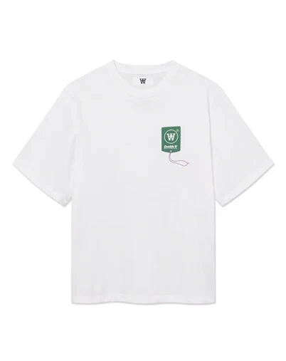 Wood Wood - WWLiam Compass T-shirt - Bright White